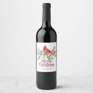 Etiqueta de Vinho Feriado de Natal