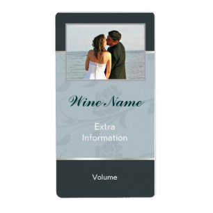 Etiqueta de Vinho Floral Clássico