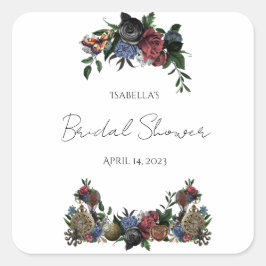 Etiqueta de Vinho Floral Vapor Punk para Chá de No