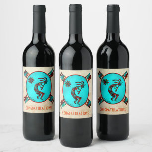 Etiqueta de vinho Kokopelli