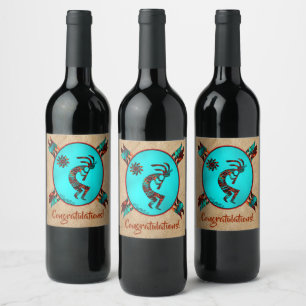 Etiqueta de vinho Kokopelli