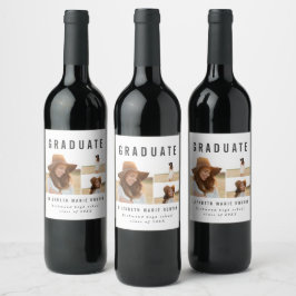 Etiqueta de vinho multifotografia graduado