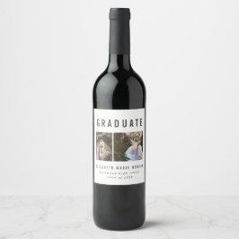 Etiqueta de vinho multifotografia graduado