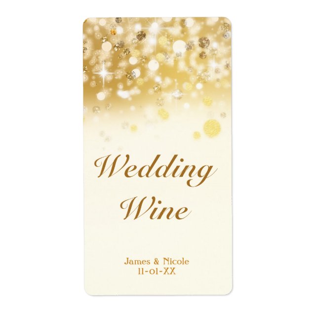 Etiqueta de Vinho para Casamento Festa de Natal Lu (Frente)