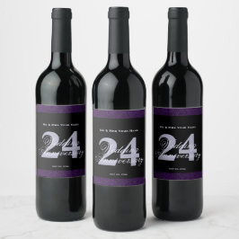 Etiqueta de Vinho Personalizada do Aniversário de