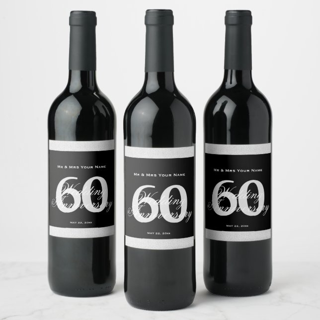 Etiqueta de Vinho Personalizada do Aniversário de  (Garrafas)