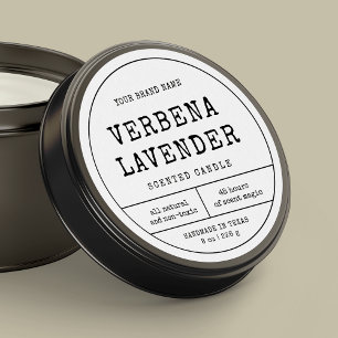 Etiqueta de Vintage Apothecary Black White Round