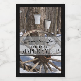 Etiqueta de Xarope Homemade Personalizada