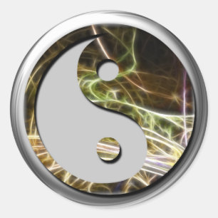 Etiqueta de YingYang do Fractal