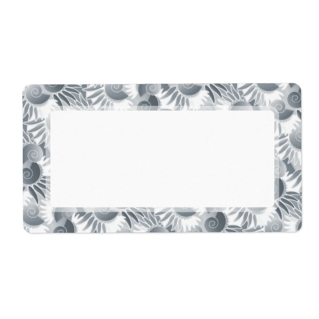 Etiqueta Deco de Arte Verde de Cinzas Elegante Roaring 20s (Frente)