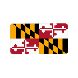 Etiqueta Decoração de Design de Sinalizador de Maryland