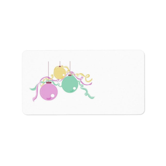 Etiqueta Decorações de Feriado (Frente)