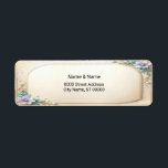 Etiqueta Decorative Floral Frame Return Address Label<br><div class="desc">Beautiful Decorative Floral Frame Return Address Label</div>