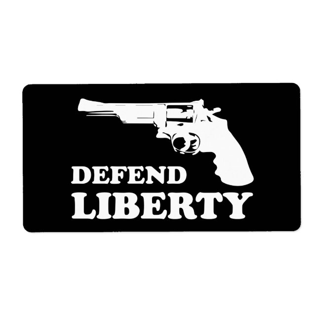 Etiqueta Defender a liberdade (Frente)