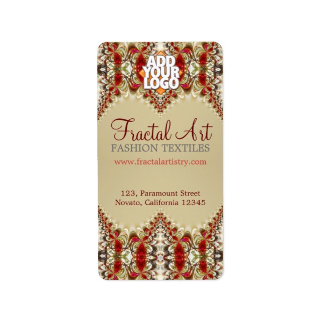 Etiqueta Delicar Rótulos de Endereço Fratural (Frente)