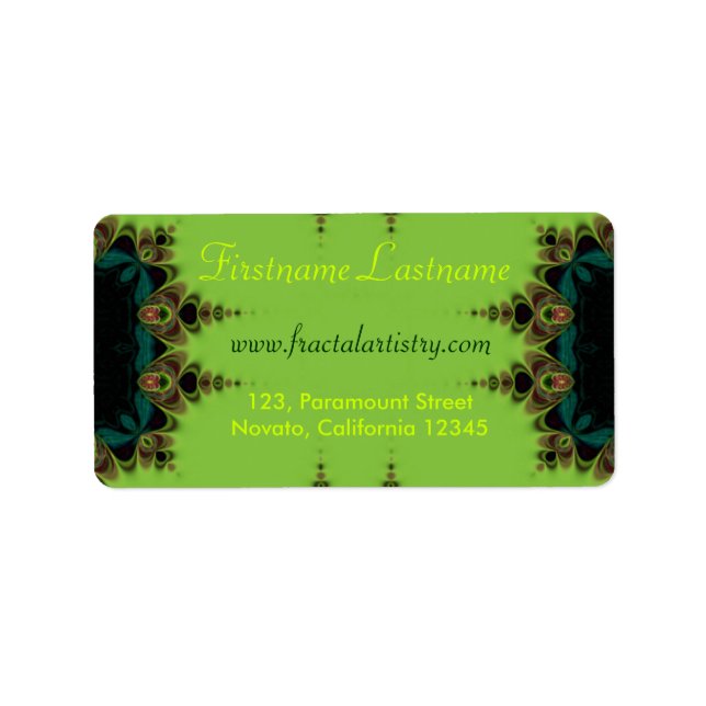 Etiqueta Delicate Forest Artiery (Frente)