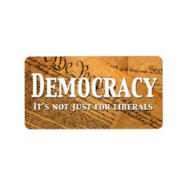 Etiqueta Democracia Não É Apenas Para Liberais
