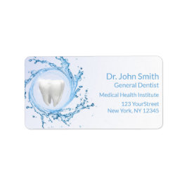 Etiqueta Dentista Dental Dental Tooth Professional