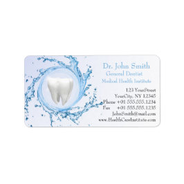 Etiqueta Dentista Dental Dental Tooth Professional