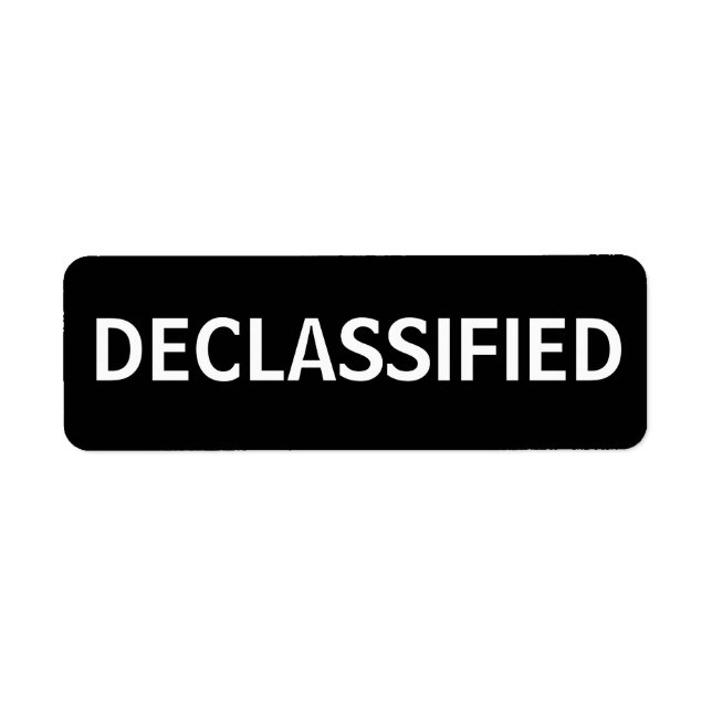 Etiqueta desclassificado (Frente)