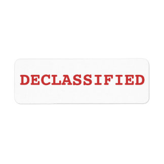 Etiqueta desclassificado