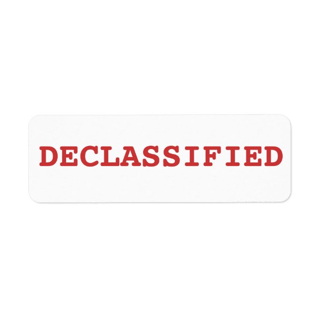 Etiqueta desclassificado (Frente)