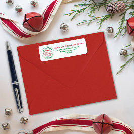 Etiqueta Desejamos-Lhe Um Feliz Natal