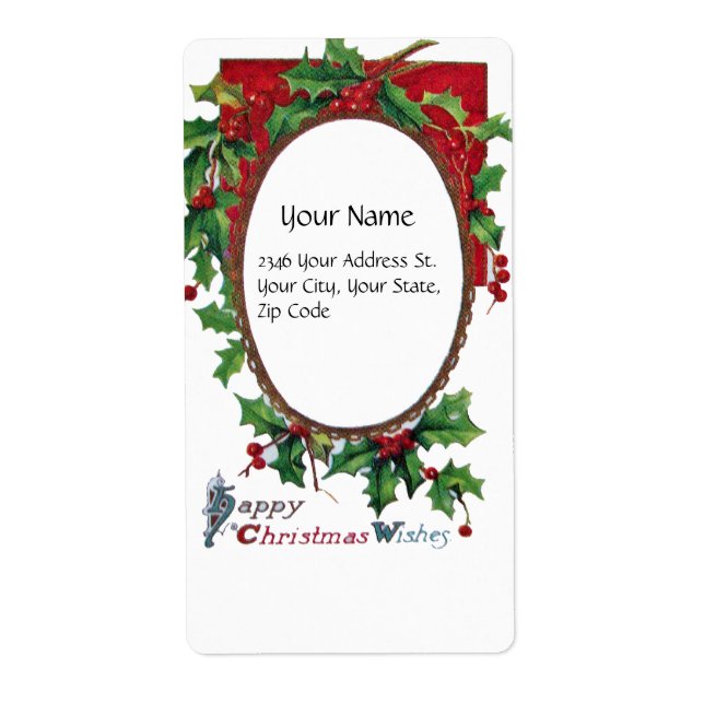 ETIQUETA DESEJOS DE NATAL FELIZ (Frente)