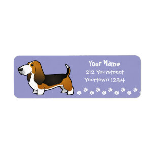 Etiqueta Desenhos animados Basset Hound