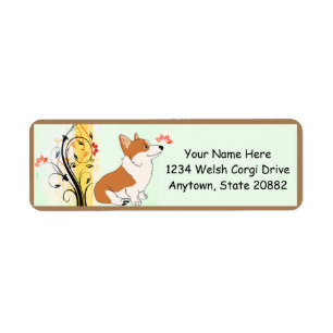 Etiqueta Desenhos animados do Corgi de Galês