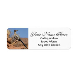 Etiqueta Desert Roadrunner Return Address