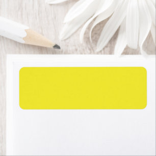 Etiqueta Design com fundo amarelo e borda preta