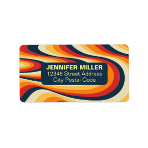 Etiqueta Design de espiral abstrato colorida