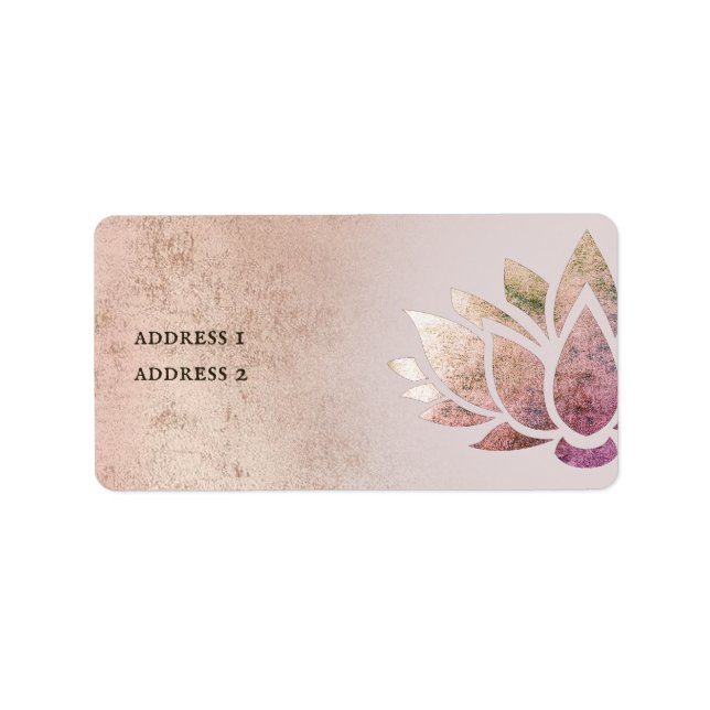 Etiqueta design de lótus (Frente)