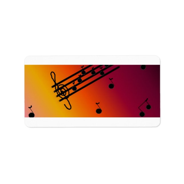 Etiqueta Design de música (Frente)