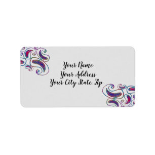 Etiqueta Design de pigmento Paisley Tye