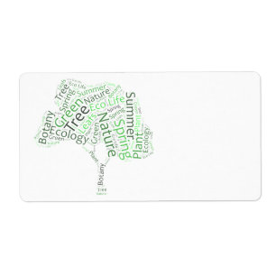 Etiqueta Design de texto - Árvore ECO