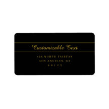 Design de texto preto e dourado personalizável sim