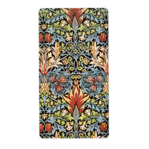 Etiqueta Design de William Morris Snakeshead