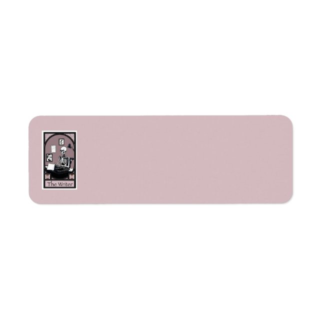 Etiqueta Design do Tarot "O Escritor" (Frente)