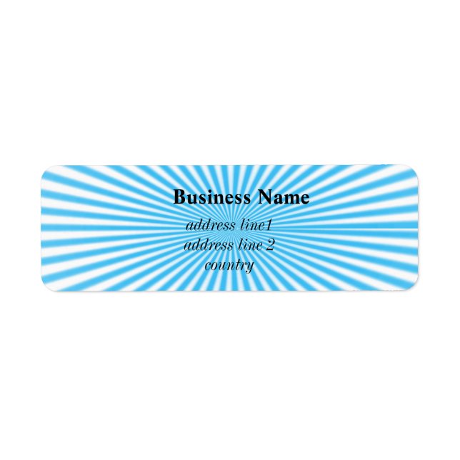 Etiqueta design legal estelar azul (Frente)