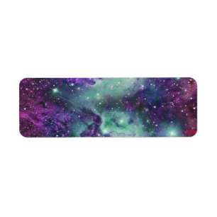 Etiqueta Design novo Sparkly legal na moda da nebulosa