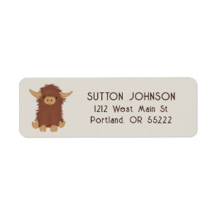 Etiqueta Design personalizado de vacas do alto escalão, bon