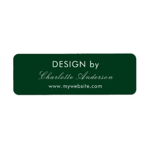 Etiqueta Design por nome emerald green business empresário