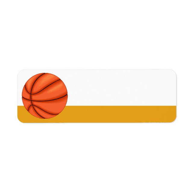 Etiqueta desportiva de basquetebol (Frente)