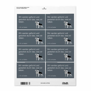 Etiqueta Deutsche Dogge Briefaufkleber