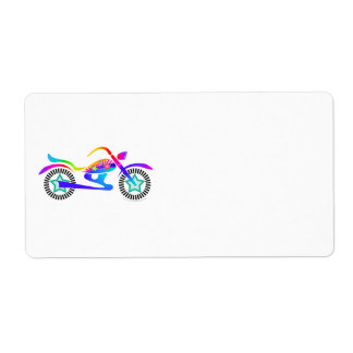 Etiqueta Devolução, endereço ou remessa do MOTORCICCLE de p