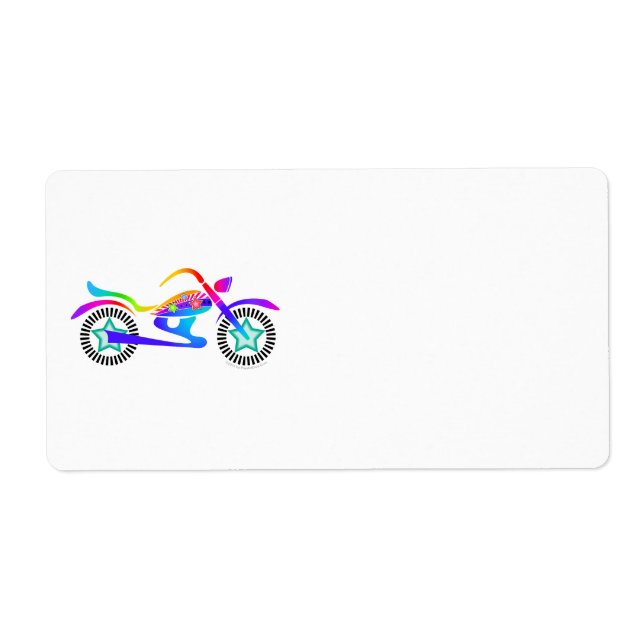Etiqueta Devolução, endereço ou remessa do MOTORCICCLE de p (Frente)