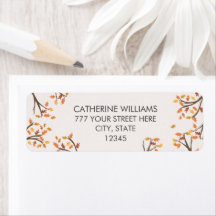 Devolver as ramificações de outono das folhas de e