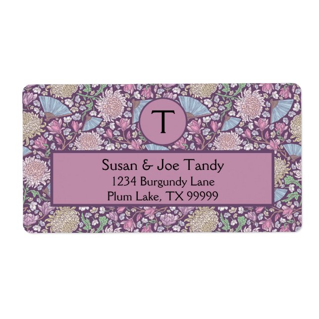 Etiqueta Dia de as mães primavera Garden Chrysanthemum Mãe  (Frente)